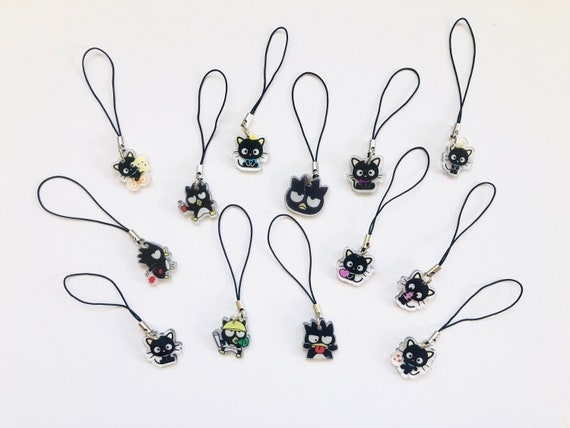 Sanri Chocolat | Badtz-maru Black Cat | Penguin Phone Charm