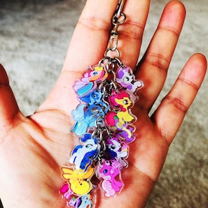 My Little Pony Bunches Keychains Backpack Charms Pendant