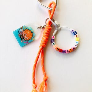 Haikyuu inspired Cord Keychain Rope bag charm