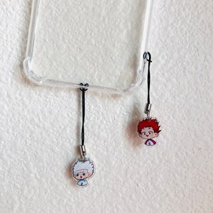 Haikyuu Phone Charm Keyring Boy Volleyball Kageyama Hinata Kozume Bokuto Kuroo Tendo Oikawa Nishinoya Tsukishima Tanaka Sugawara image 2