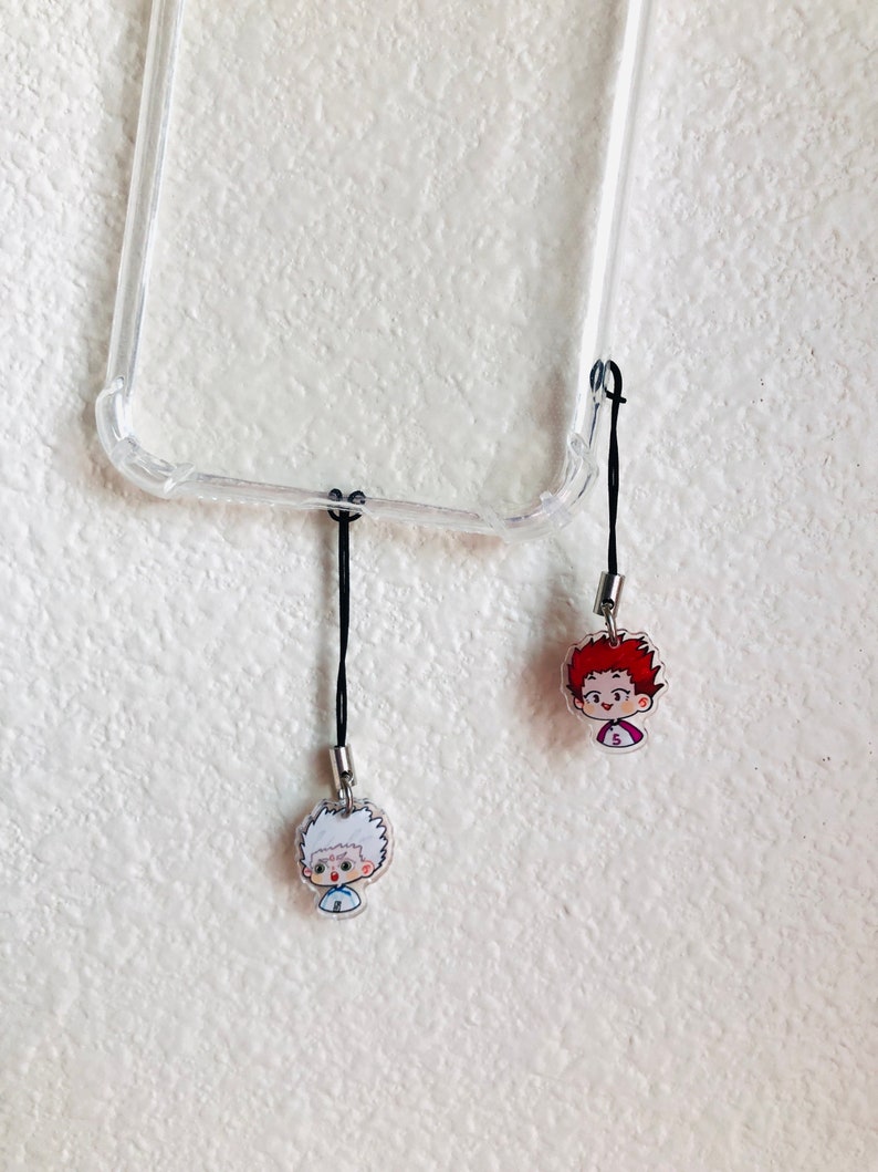 Haikyuu Phone Charm Keyring Boy Volleyball Kageyama Hinata Kozume Bokuto Kuroo Tendo Oikawa Nishinoya Tsukishima Tanaka Sugawara image 2