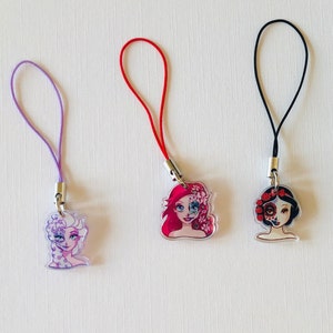 Princess Phone Charm Keyring bagcharm