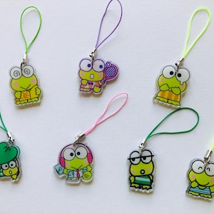 Keroppi frog 1”| 3cm  phone charm Keyring bagcharm