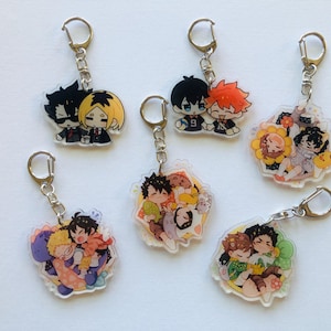 Haikyuu Duo Volleyball anime Keychain pendant bagcharm