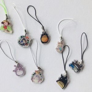 Totoro Cartoon Anime Telefon Brelok Breloczek Bagcharms