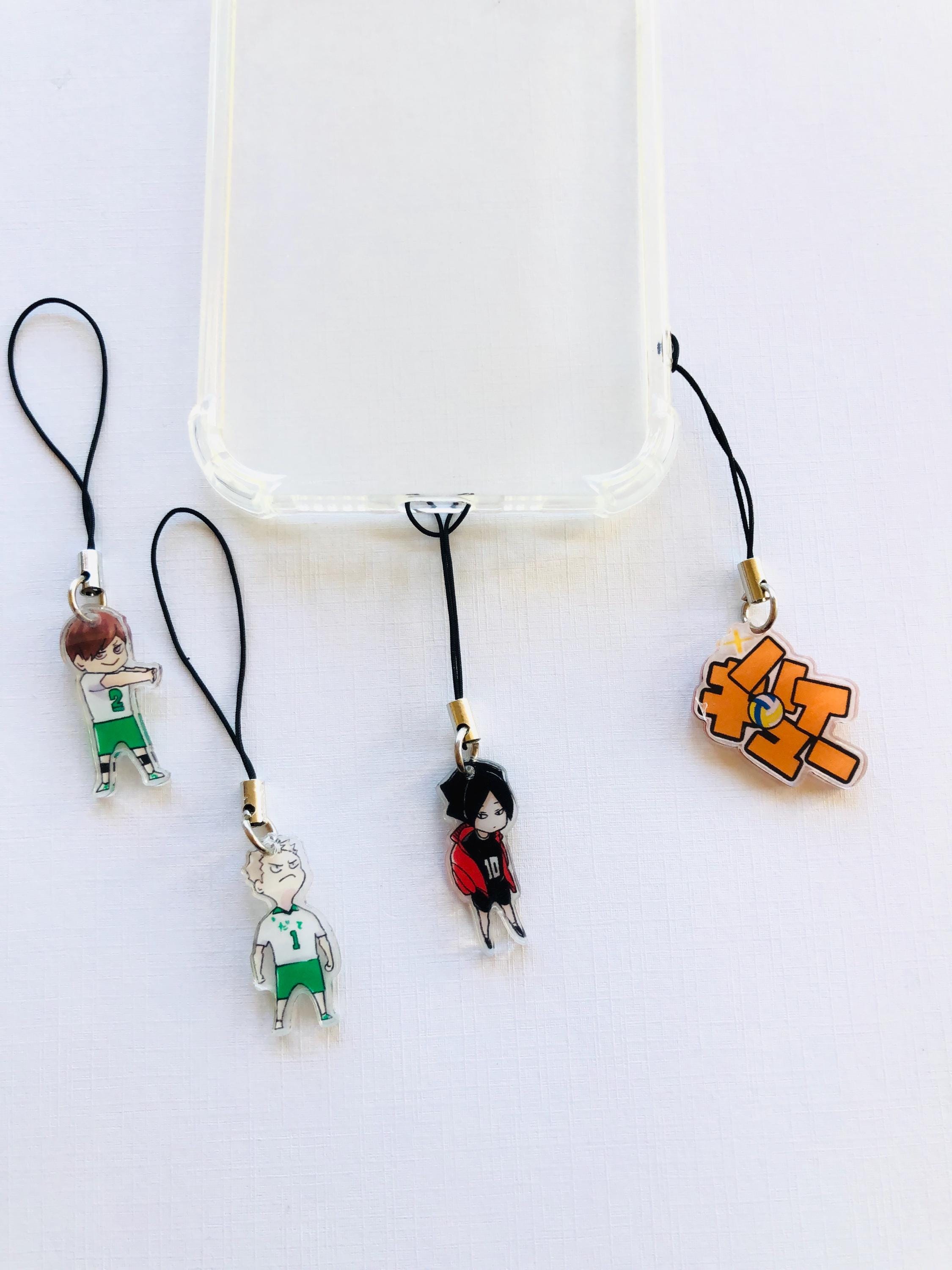 Haikyuu Phone Charm( 4/6)keyring Bagcharm Volleyball Anime - Etsy
