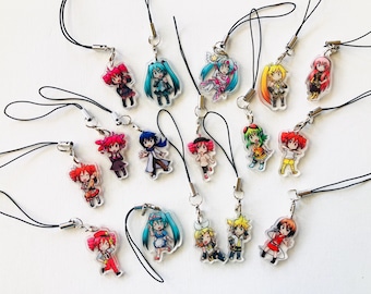 Vocaloid Miku Kasane Teto 1" | 3 cm sleutelhanger sleutelhanger bagcharm