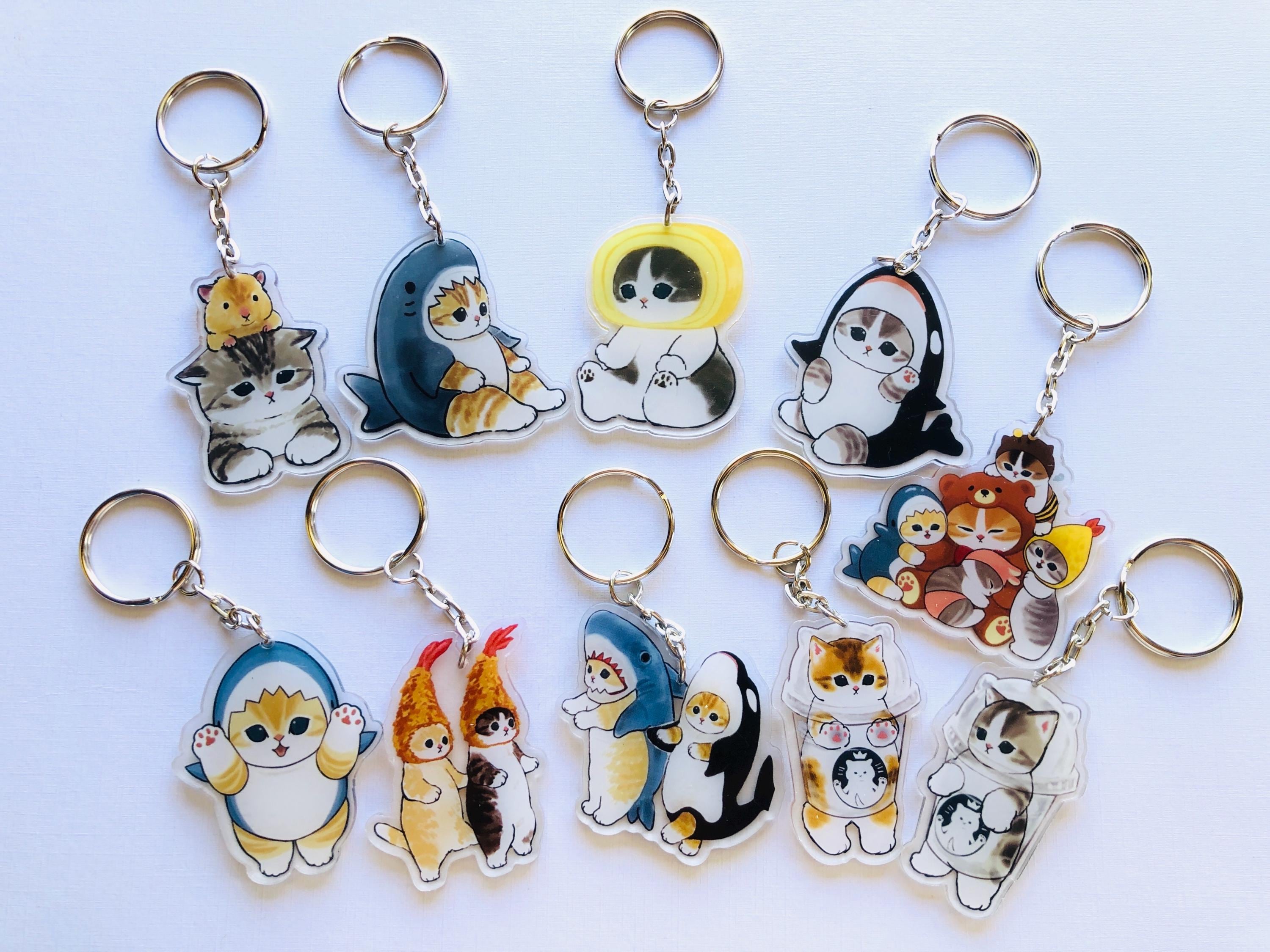Cute Cat Mofusand Keychain Bagcharm - Etsy