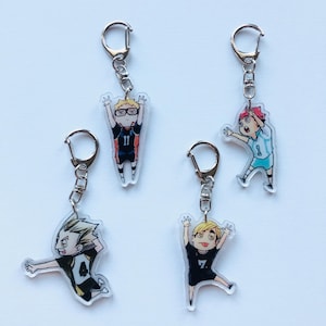 Haikyuu boy Volleyball anime keychain Bagcharm Pendant