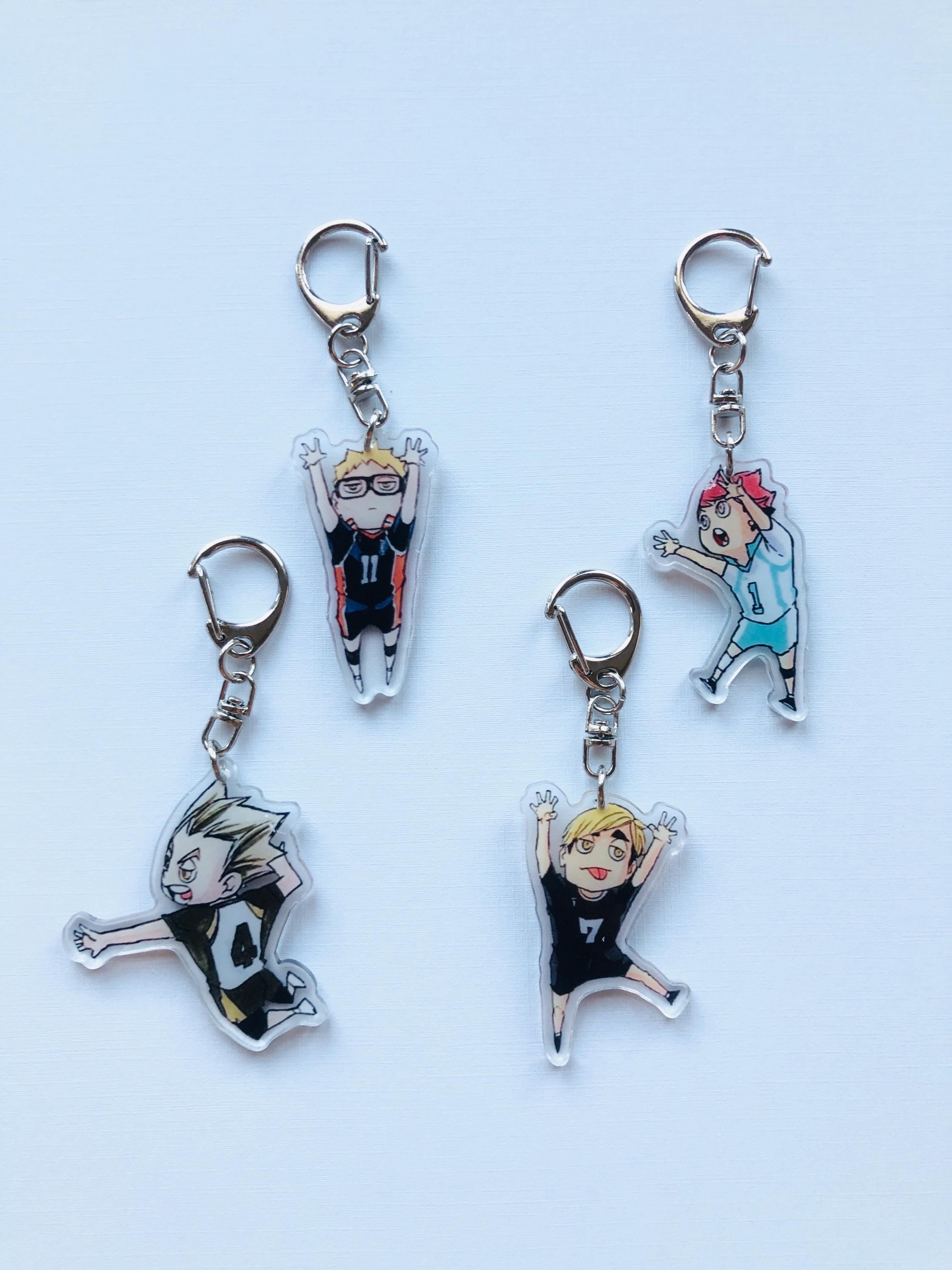 Haikyuu boy Volleyball anime keychain Bagcharm Pendant
