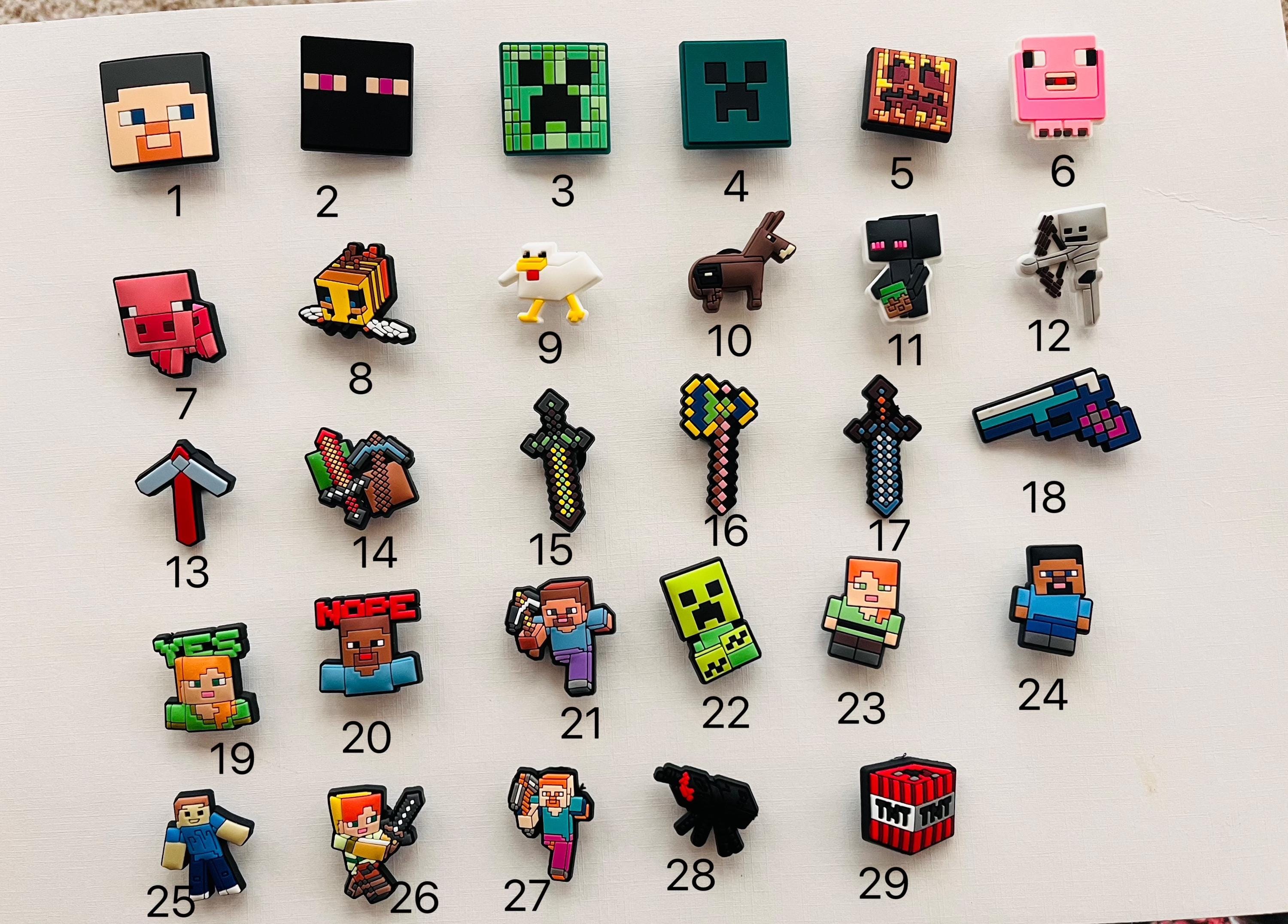 Minecraft Shoe Charms - Etsy