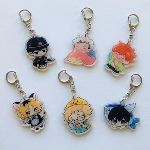 Haikyuu  boy Volleyball anime keychain bagcharm pendant