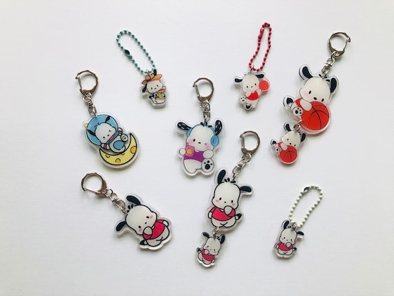Cute Pochacco Sanri  Kawaii keychain pendant