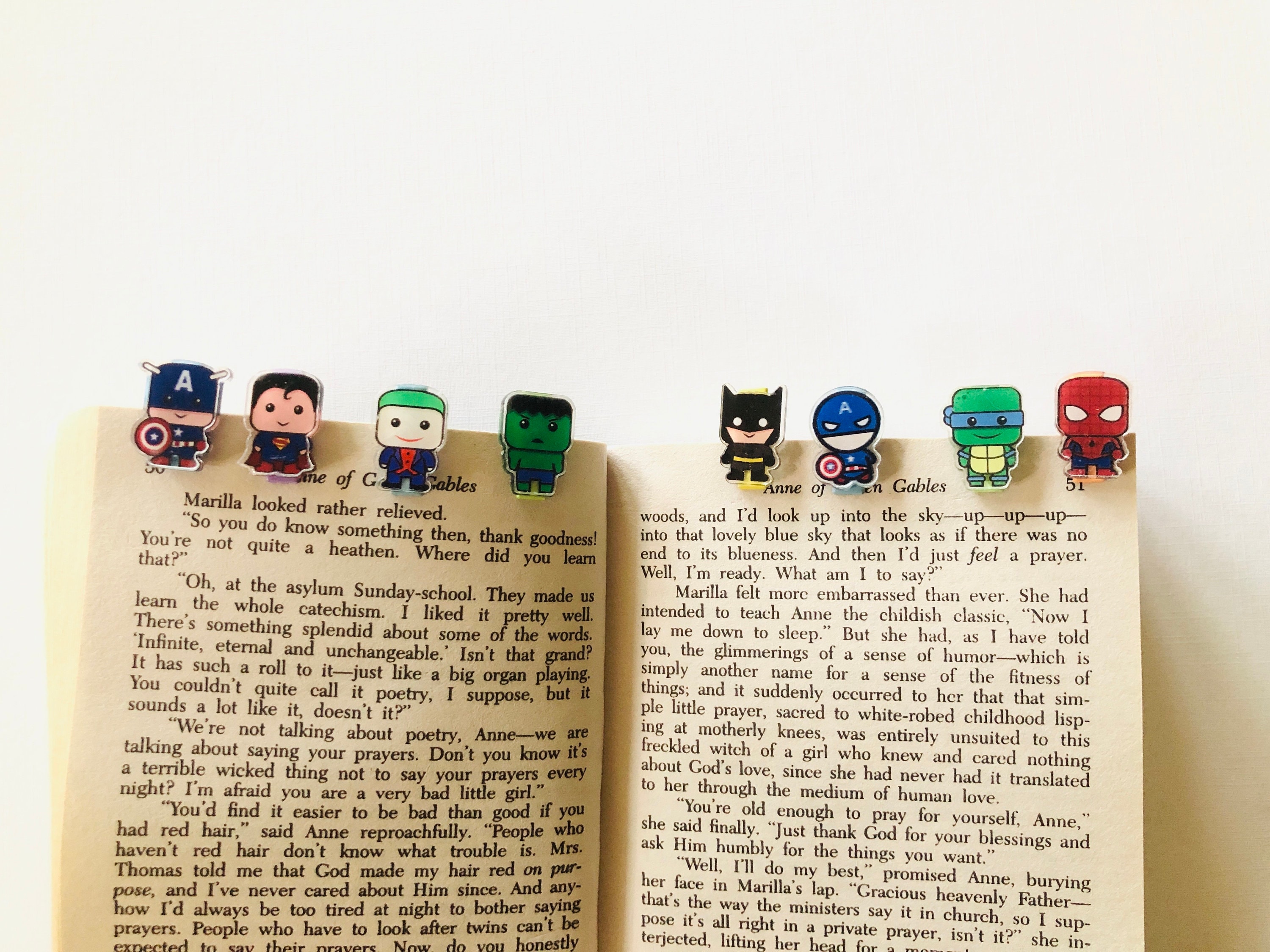 Notebook Clip In. Bookmark Mini Superhero Bookmarks Notebook Clips - Etsy