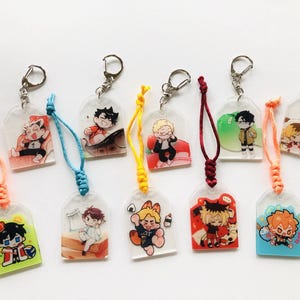 Haikyuu Omamori お守り Amulet protection Lucky Keyring bagcharm  Car ornaments