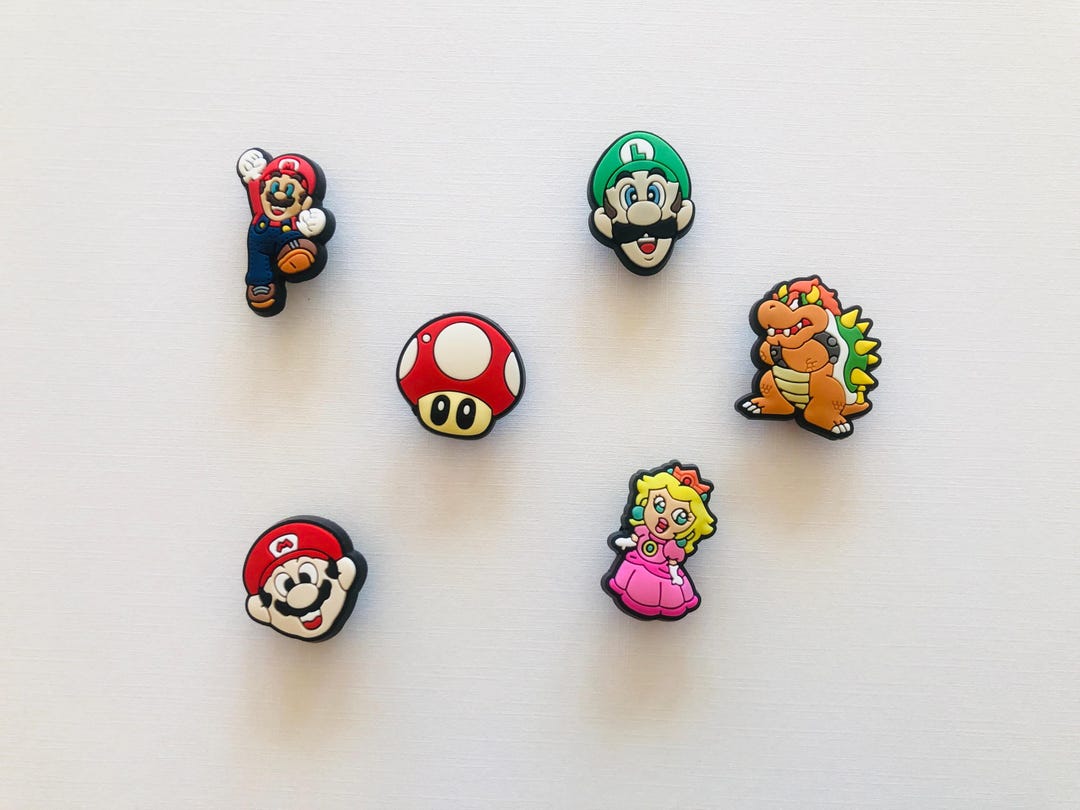 Super Mario Luigi Bros Shoe Charms