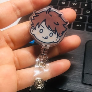Haikyuu Retractable badge reel || ID holder || key card Volleyball anime