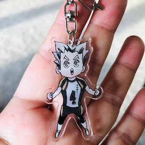 Haikyuu boy Volleyball anime keychain Bagcharm Pendant
