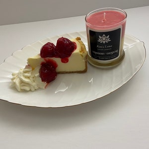 Strawberry Cheesecake Candle - Scrumptiously scented candle * Birthday&#39;s * Housewarming * Home Decor * Gifts * Mother&#39;s Day * Valentines Day