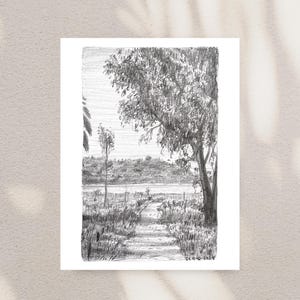 Art Print - Carlsbad Batiquitos Lagoon 8x10 Inches | San Diego Art | Carlsbad CA | Fine Art | Wall Art