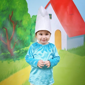 Vestito puffo bambino hot sale