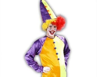 Clown Costume, Handmade Clown Costume, Colorful Clown Costume, Circus-Clown Costume, Fun Party Costume, Halloween Party Costume