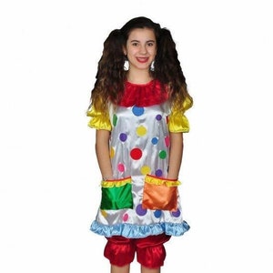 Clown Girl Costume, Handmade Clown Costume, Fun Party Costume, Colorful Clown Costume, Circus Clown Costume, Handmade Circus Clown Costume