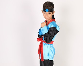 Handmade Samurai Child Costume, Ninja Child Costume, Halloween Child Costume, Event and Game Costume, Karate Child Costume