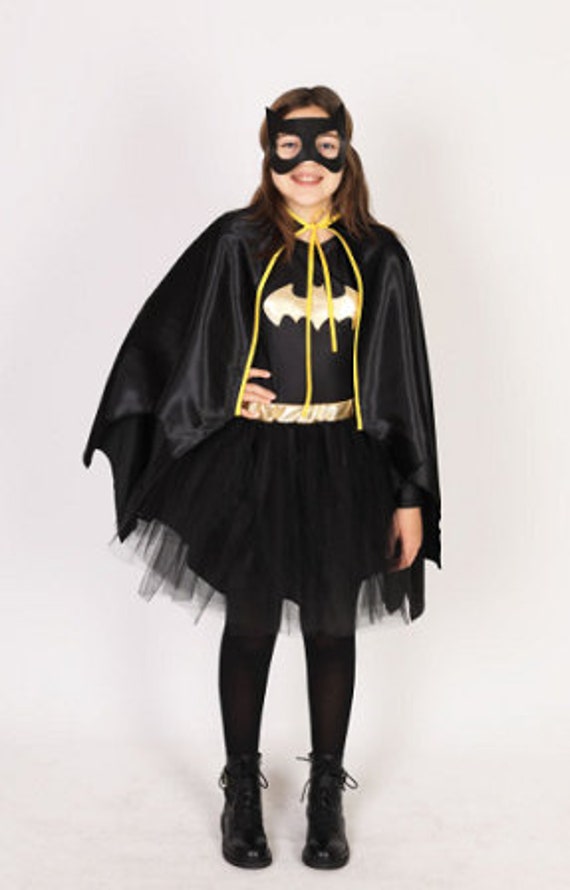 Costume di Halloween, Costume Batgirl fatto a mano, Costume da bambina  Batgirl, Costume da ragazza Batgirl, Costume da festa, Costume da festa  divertente -  Italia