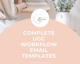 UGC Email Templates User Generated Content Email PDF Email Templates for UGC business Content Creator Workflow Business Email Templates