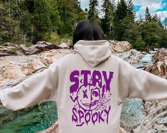 Stay Spooky Hoodie, Halloween Party, Halloween Sweatshirt, Halloween Costumes, Halloween Sweat, Fall Season, Halloween Gift, Trendy Hoodie