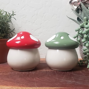 The Mushroom Jar, trinket dish/jar, home décor