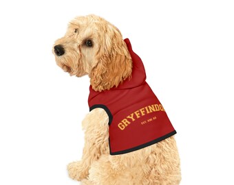 Gryffindor Hogwarts House Dog Hoodie - Harry Potter, Pet Accessories