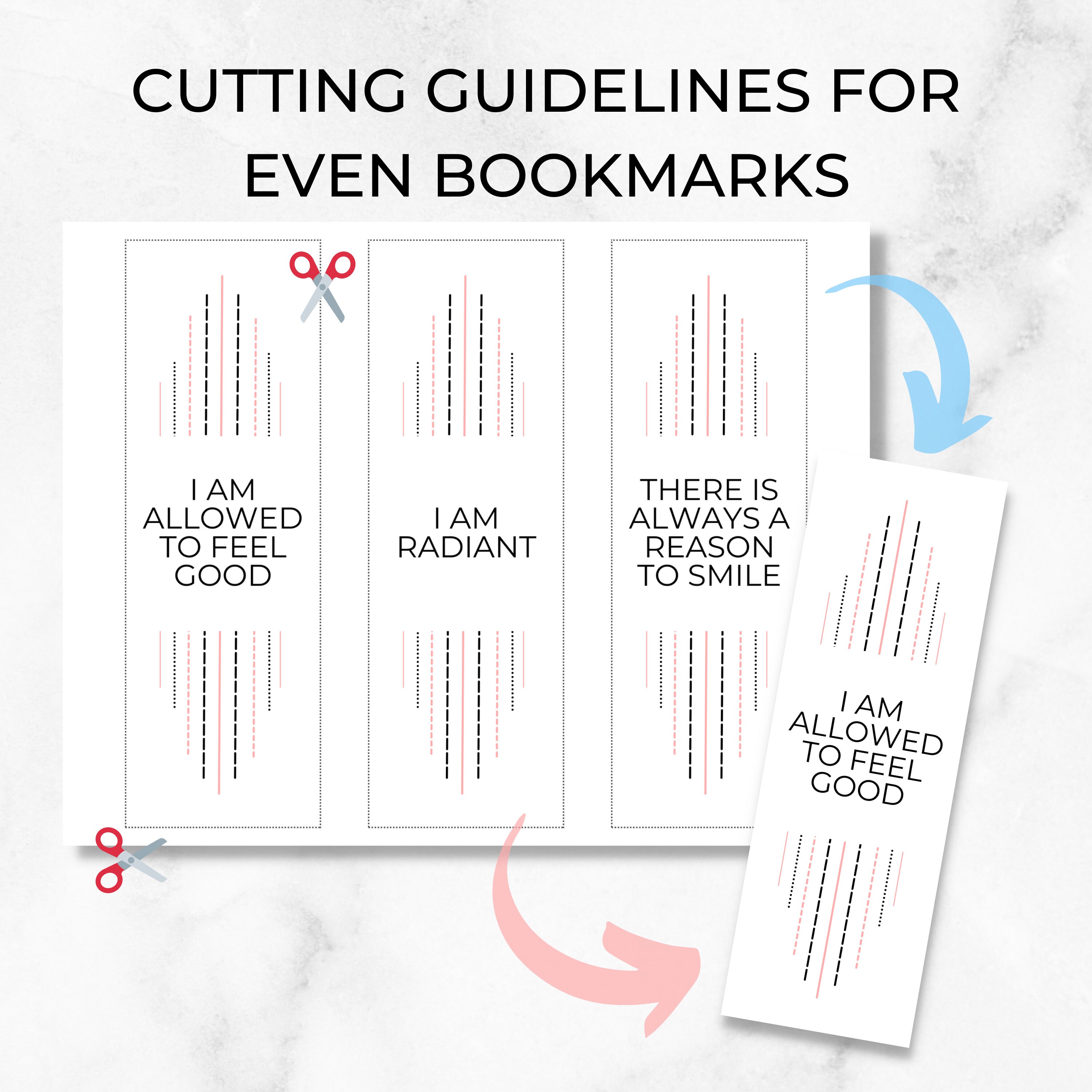 Simple Bookmark Cute Bookmark Set Aesthetic Bookmarks Etsy