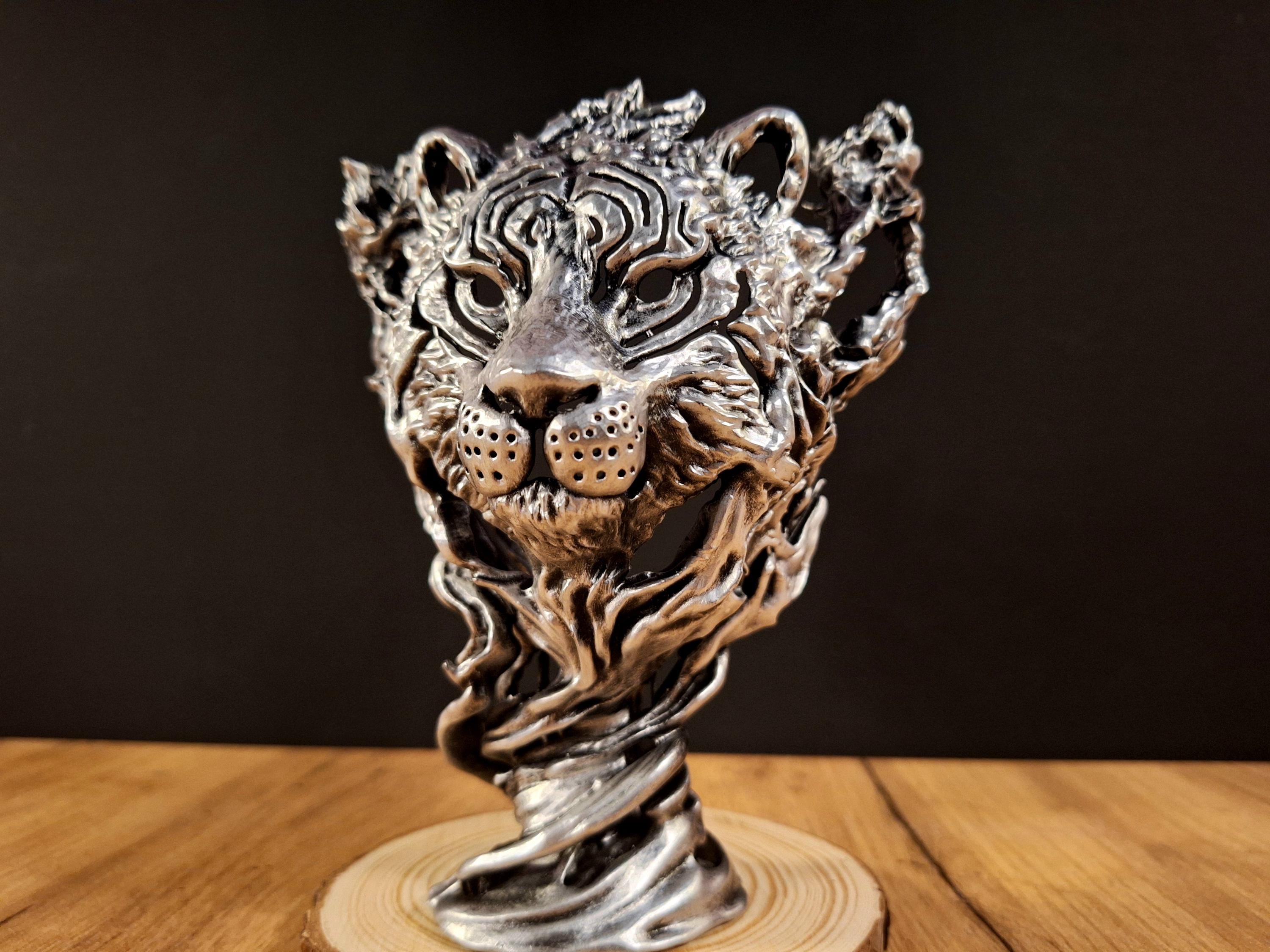 中国美術 中国台湾省 林三江 水注 飾り 置物 Water Tiger - Hand