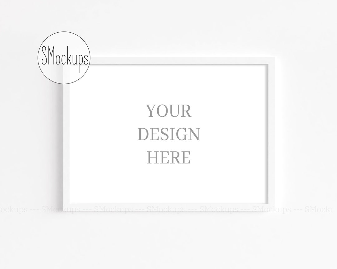 A4 Frame Mockup Horizontal Mock Up A4 Frame Template Etsy