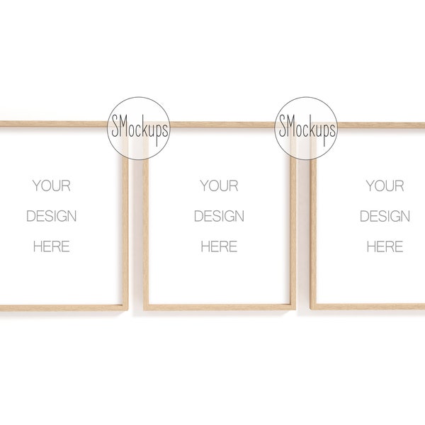 8x10 16x20 24x30 Digital Set of 3 Vertical Frame, Product Mockup, Stock Photography, Poster Frame Mockup Set, Scandinavian Frame Set