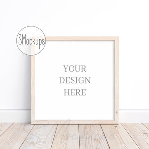 Square Frame Mockup, Poster Mockup, Wood Frame Mock Up, Mockup Frame, Minimalist Mockup, Product Mockup, Wall Art Mockup, Digital PSD Mockup