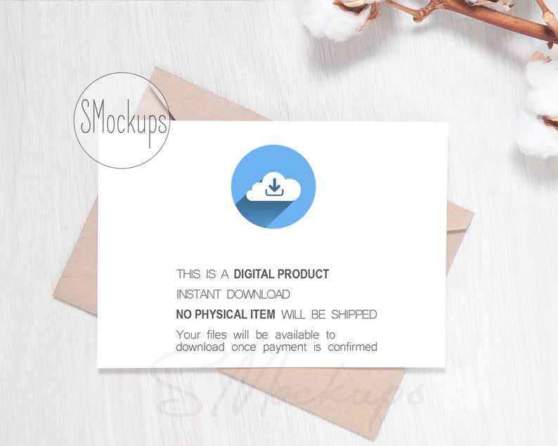 Invitation Mockup, JPEG PSD With Smart Object Layer, Styled Photography ...