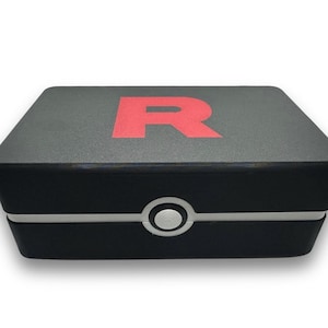Estuche para cartas Pokémon / Estuche para baraja del Equipo Rocket / Caja para guardar cartas TCG impresa en 3D / Porta cartas personalizado / Porta cartas Pokémon / El mejor regalo Pokémon