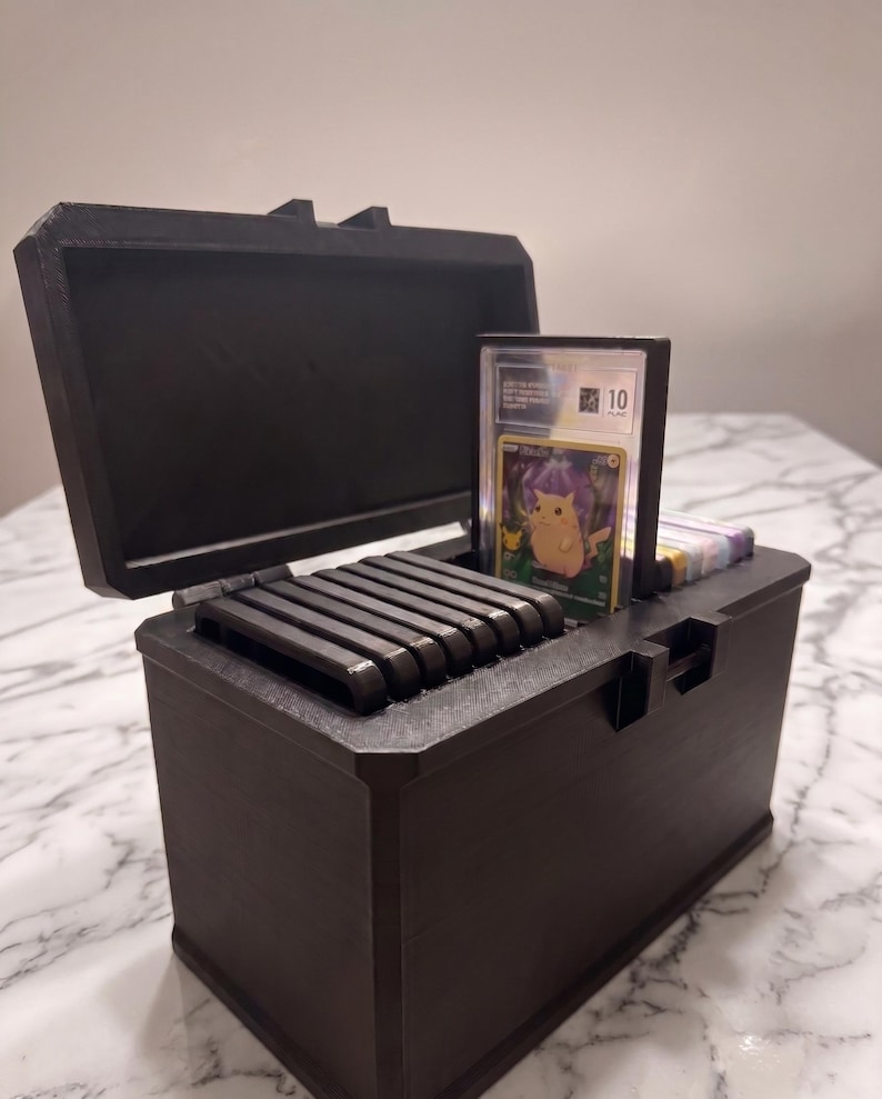 3D Printed Graded Card Case for PSA, CGC, TAG Slabs (Holds 20) Bumpers Included bild 1
