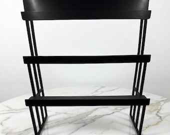 4-Tier Angled Display Stand: 3D Printed Shelf for Collectibles, Cards, and Graded Cards