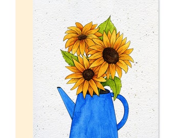 REG025 - Tarjeta Plantable - Girasoles