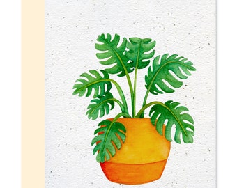 REG008 - Tarjeta plantable - Monstera