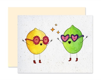REG63 - Tarjeta plantable - Dúo de limones
