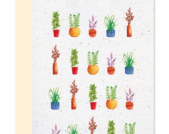 REG020 - Tarjeta plantable - Surtido de plantas