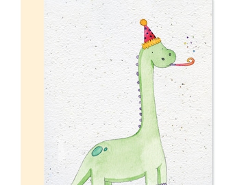 REG028 - Tarjeta plantable - Cumpleaños de dinosaurios