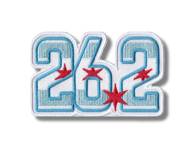 Chicago Inspired 26.2 (mi) Marathon Die Cut Embroidered Milestone Patch ...