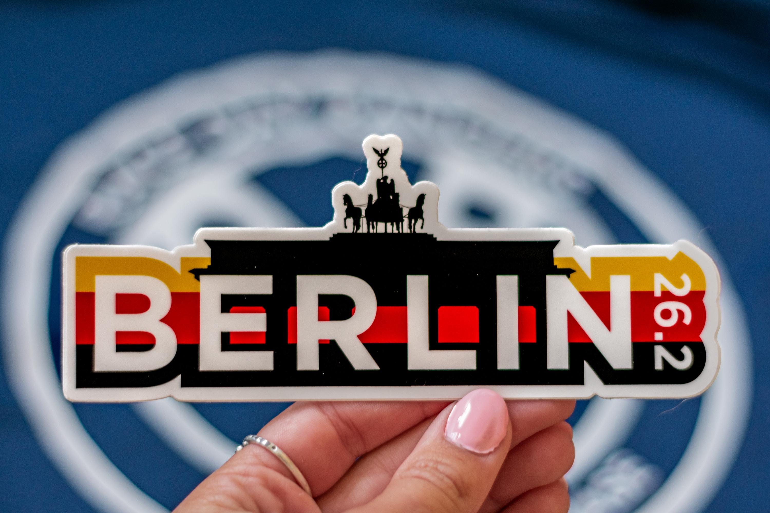 Berlin Marathon Inspired Sticker for Laptop and Water Bottle - Etsy