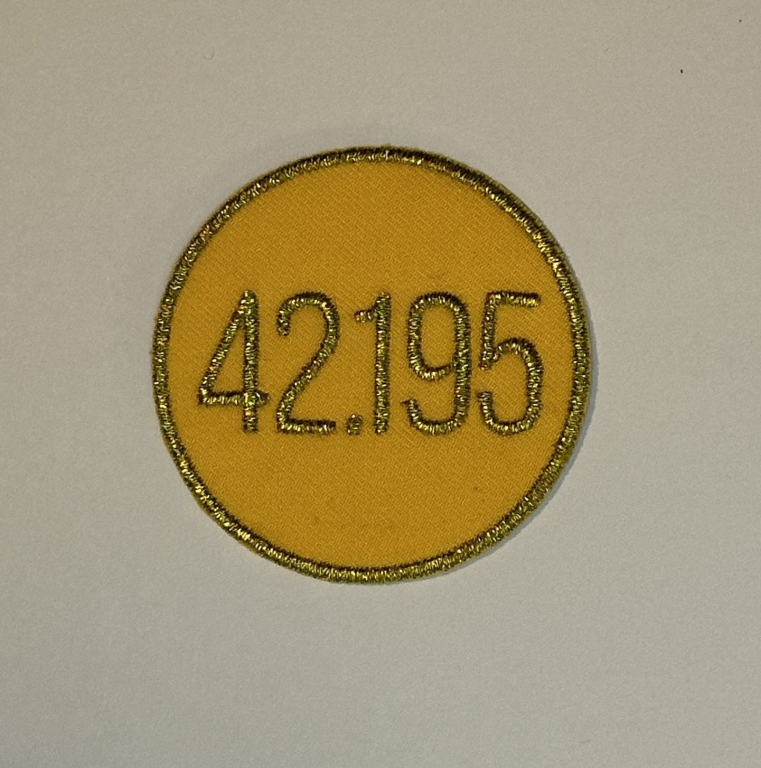 Marathon Racing Patch 42.195 (km) Marathon Merit Badge Patch for Runners - Etsy